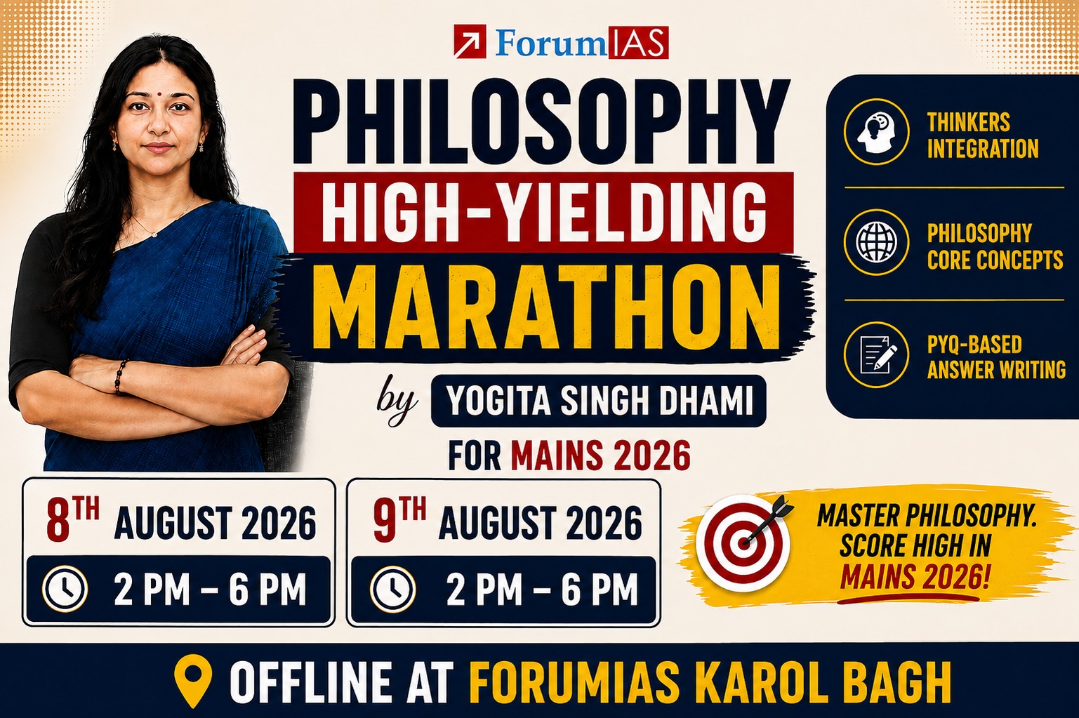 Philosophy Mains 2026 | Marathon by Yogita Singh Dhami Ma'am 